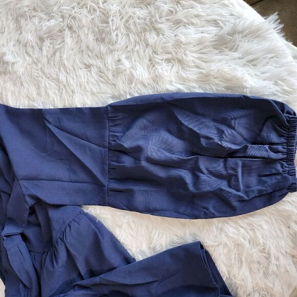 Cosonsen Swing Shift Long Sleeve V Neck Tunic Dress - Picture 10 of 13